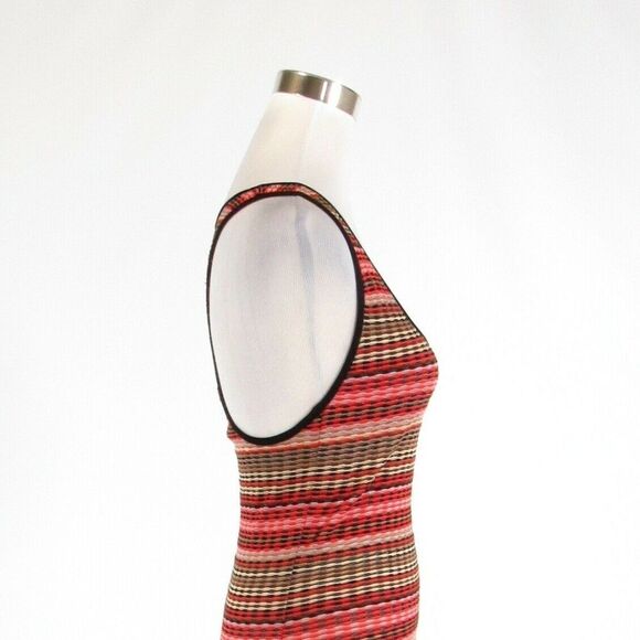 Coral orange MISSONI bodycon dress 4 - Picture 6 of 8